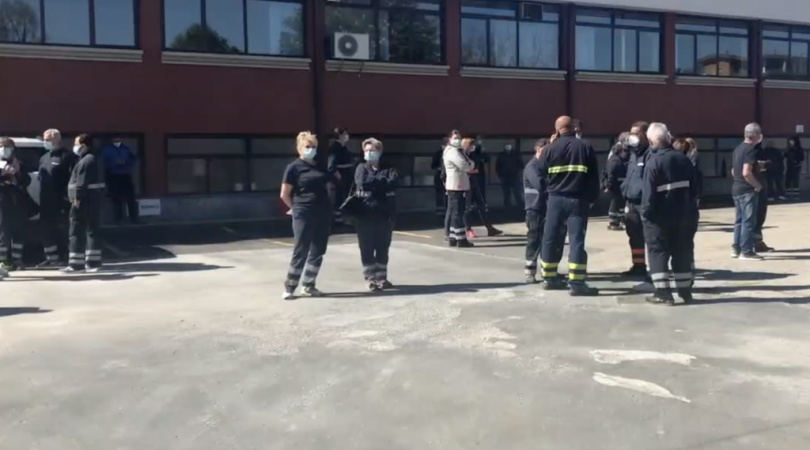 VIDEO - Le preoccupazioni dei lavoratori dello stabilimento Freudenberg di Mombello